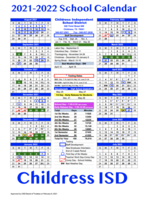 21-22 School Calendar